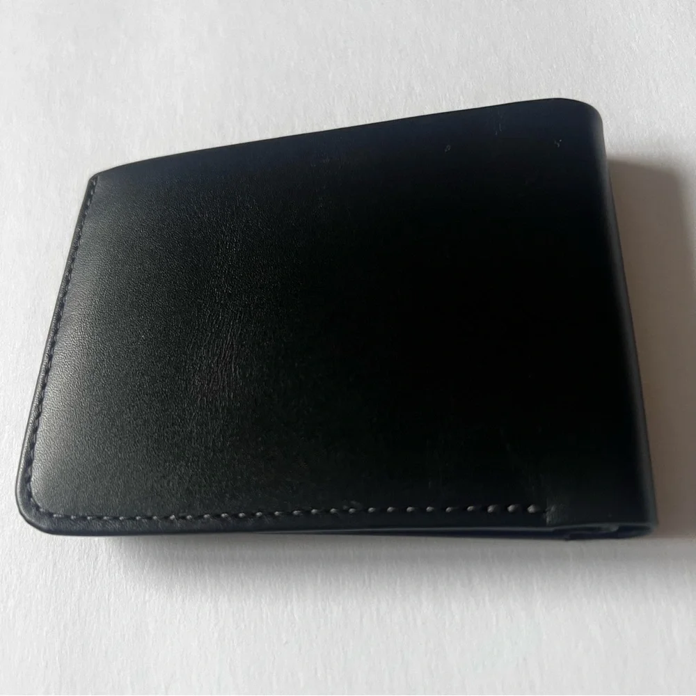 BELLROY HIDE AND SEEK MENS LEATHER BIFOLD WALLET BLACK NWOT